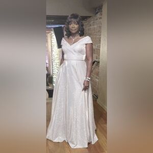 Shimmering Rose Gold Mother Of The Bride Dress